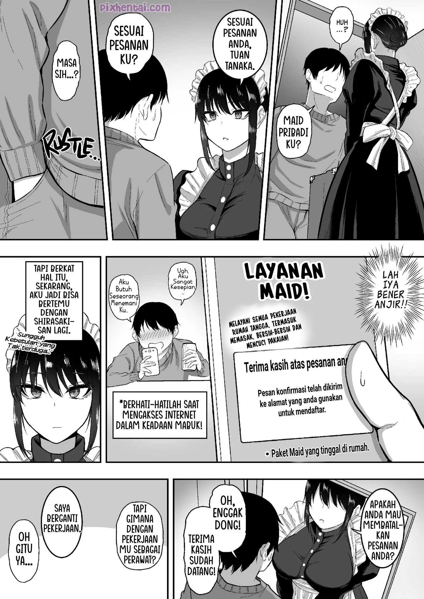 Komik hentai xxx manga sex bokep Maid no Shirasaki-san ni Gohoushi Shite Morau Hanashi 5
